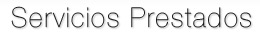 Servicios Prestados